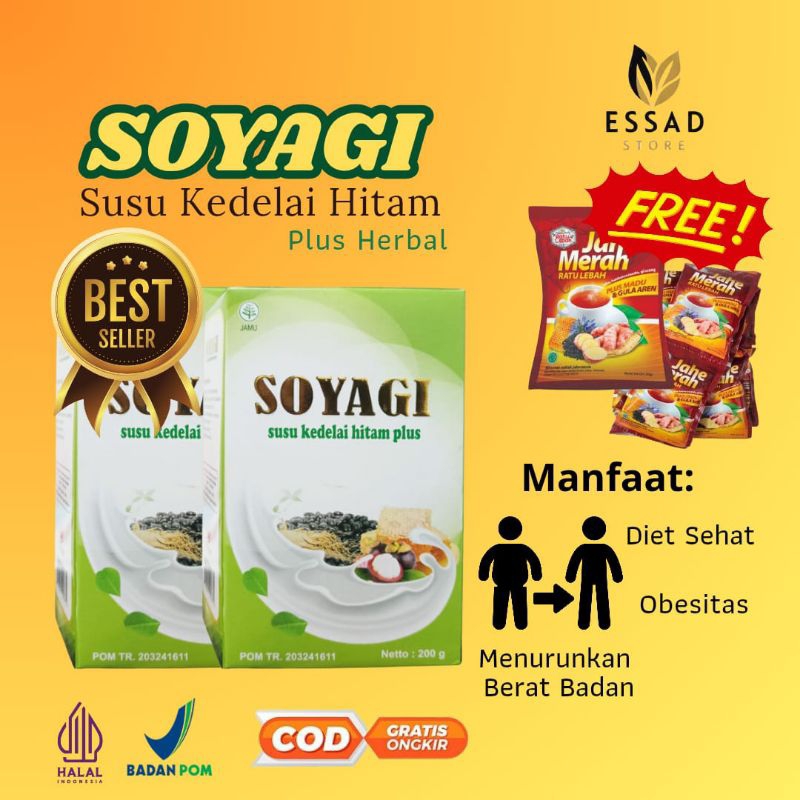 

SOYAGI Susu Kedelai Hitam Plus Herbal Bariklana Insan Herbal Original