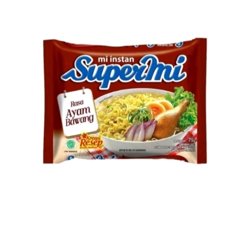 

Supermi kuah ayam bawang 75gr