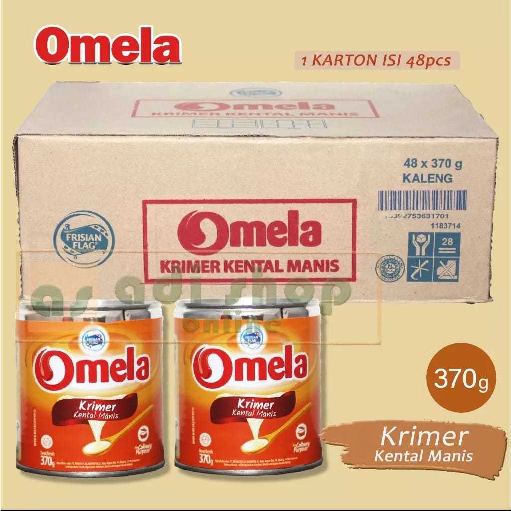 

SUSU KENTAL MANIS OMELA 370GR - PER KARTON ( ISI 48 PCS ) GOJEK GRAB