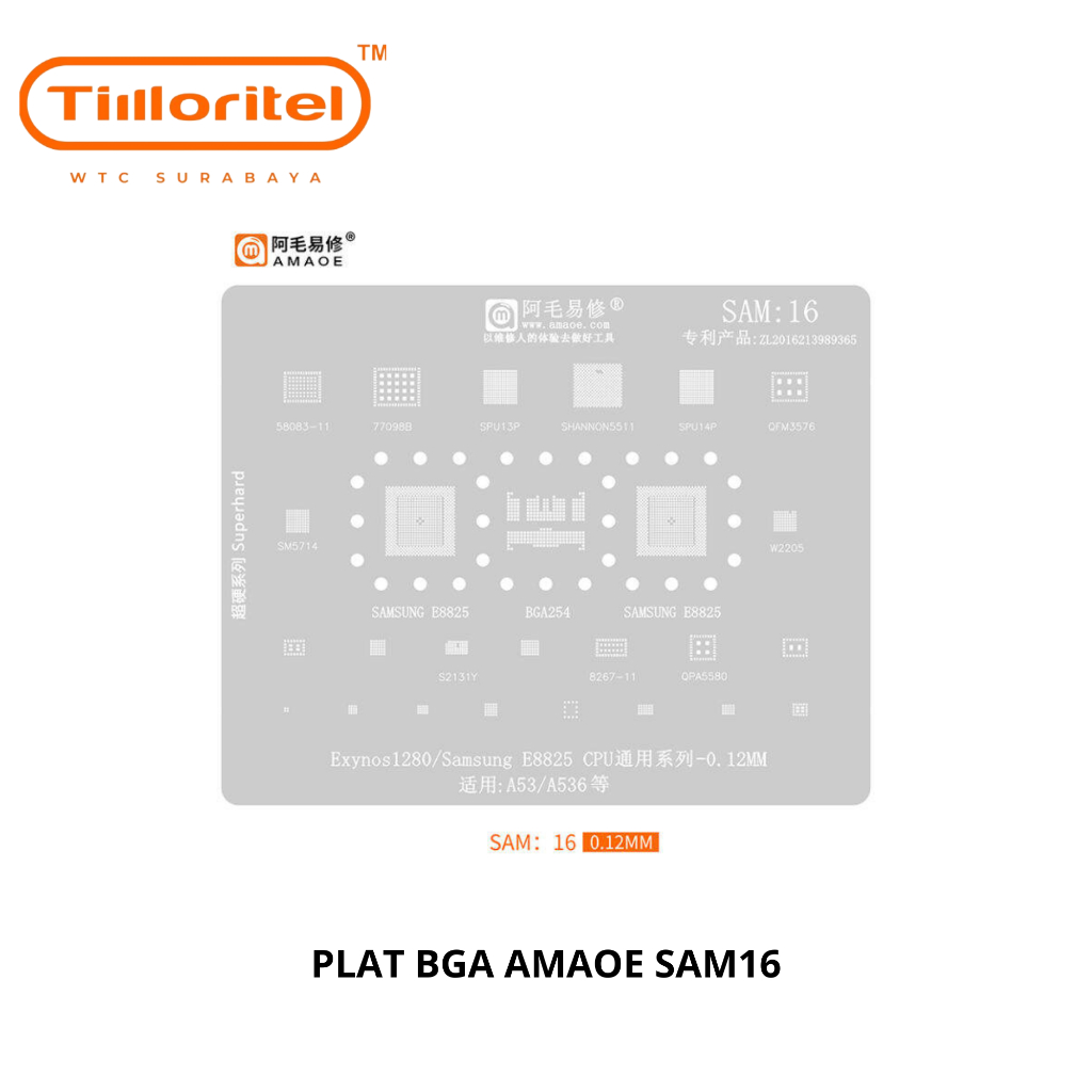 PLAT BGA AMAOE Kompatible Untuk SAM16
