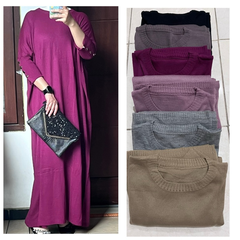 SALE  Gamis Rajut Inara