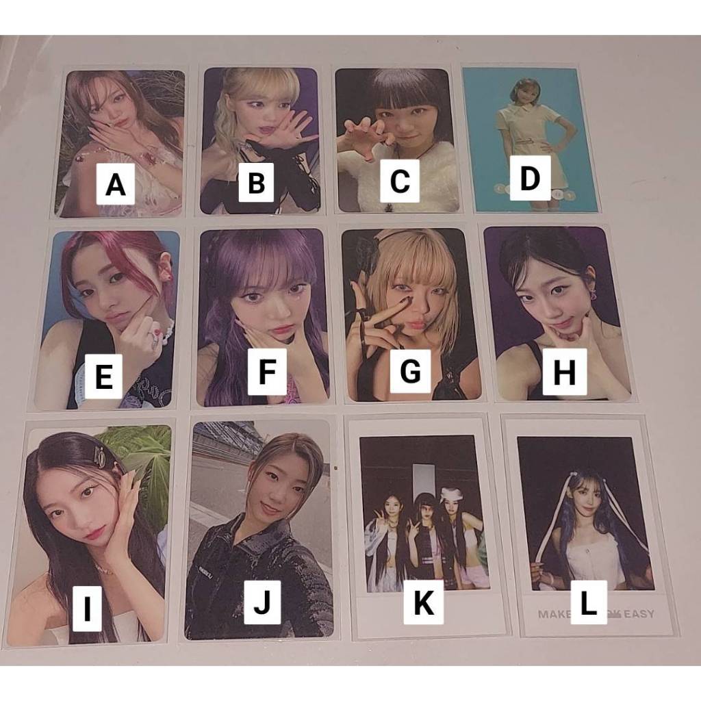 [SALE] PC PHOTOCARD - POB BENEFIT POLAROID LE SSERAFIM LESSERAFIM EASY POP UP M2U WEVERSE SHOWCASE C