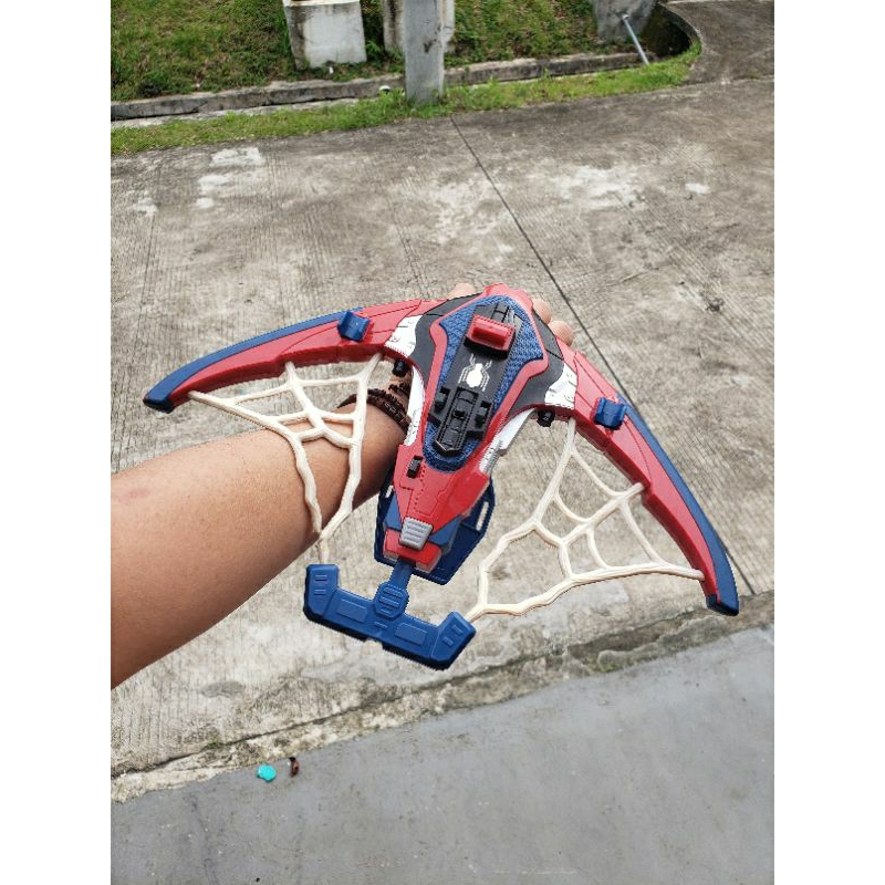 JUALAN MAINAN SENJATA ANAK WEAPON ARMOR SPIDERMAN CROSS BOW SALE PRELOVED MURAH MARVEL HASBRO AMSTER