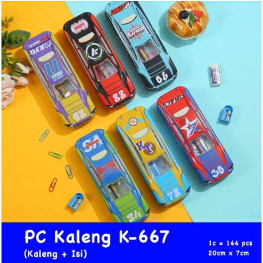 

Kotak Pensil Kaleng Bentuk Mobil / Pencil Case / Box / Kotak Anak B-667