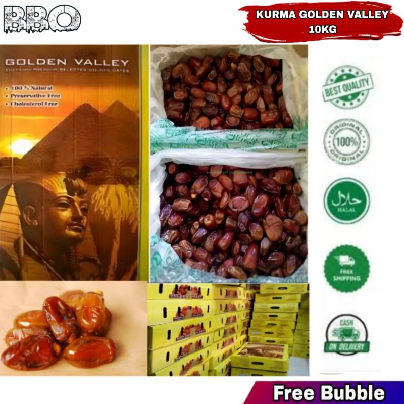 

Kurma Asli Mesir Golden Valley Original Kurma Madu Manis Legit 1Box 10Kg