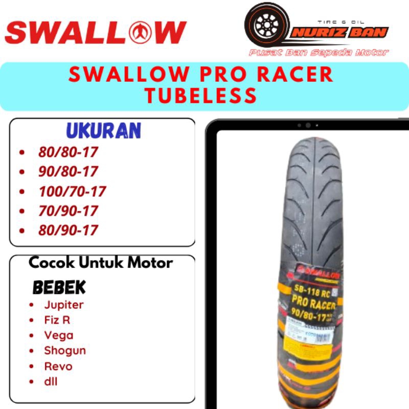 Swallow Pro Racer Ring 17 Tubeless