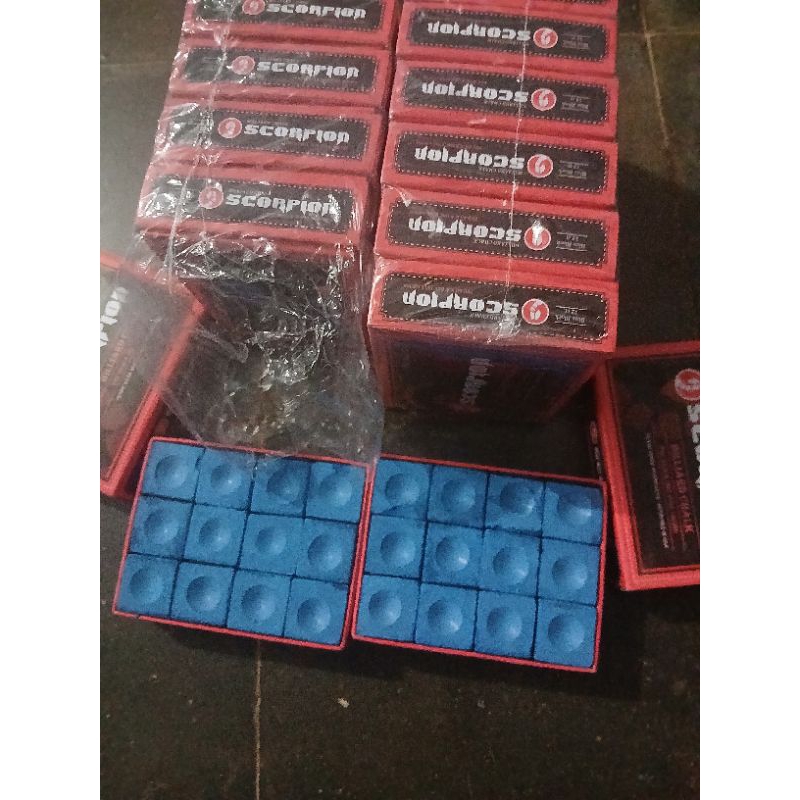 chalk scorpion/ kapur stik billiard 1lusin