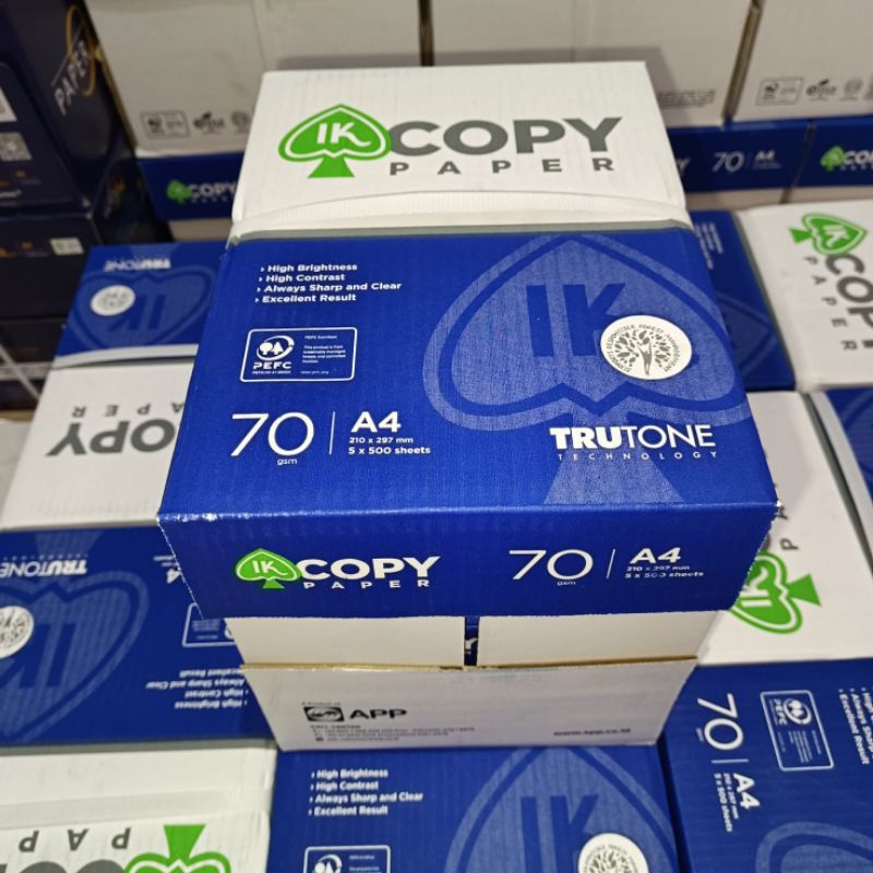 

Ay00! (5 Rim) Kertas HVS A4 75 Gram Copy Paper 1 Dus Termurah!!!