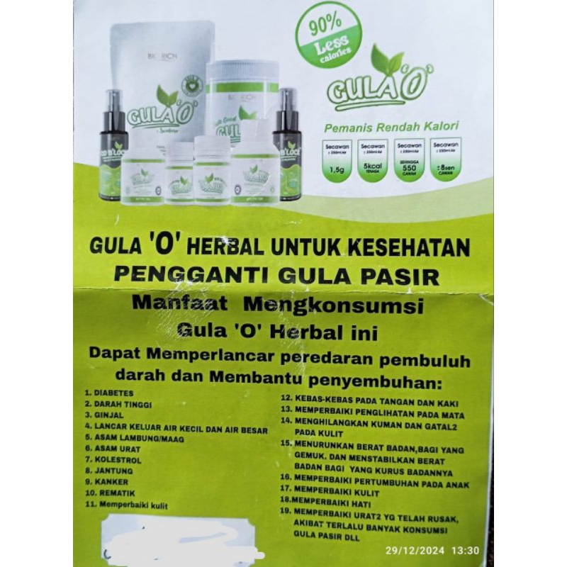 

GULA O ORIGINAL 100 % BUATAN MALASYIA