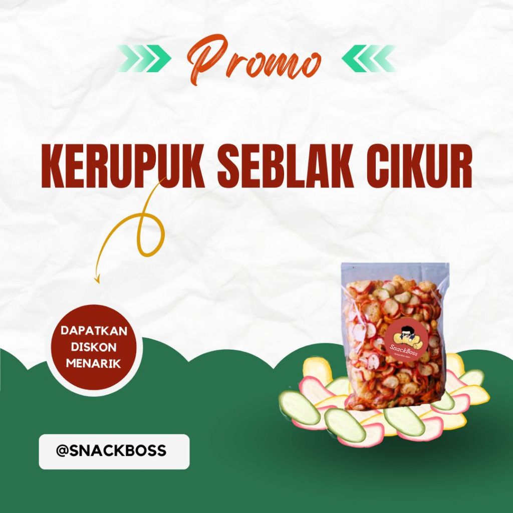 

(COD) PROMO KRUPUK SEBLAK CIKUR/ SEBLAK BANTET KENCUR / SEBLAK BANTAT 1KG