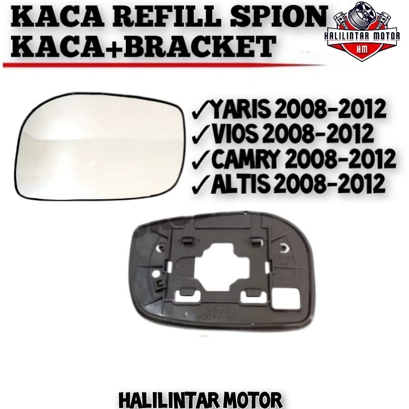 KACA SPION MOBIL YARIS VIOS CAMRY ALTIS TAHUN 2008-2012 ORIGINAL
