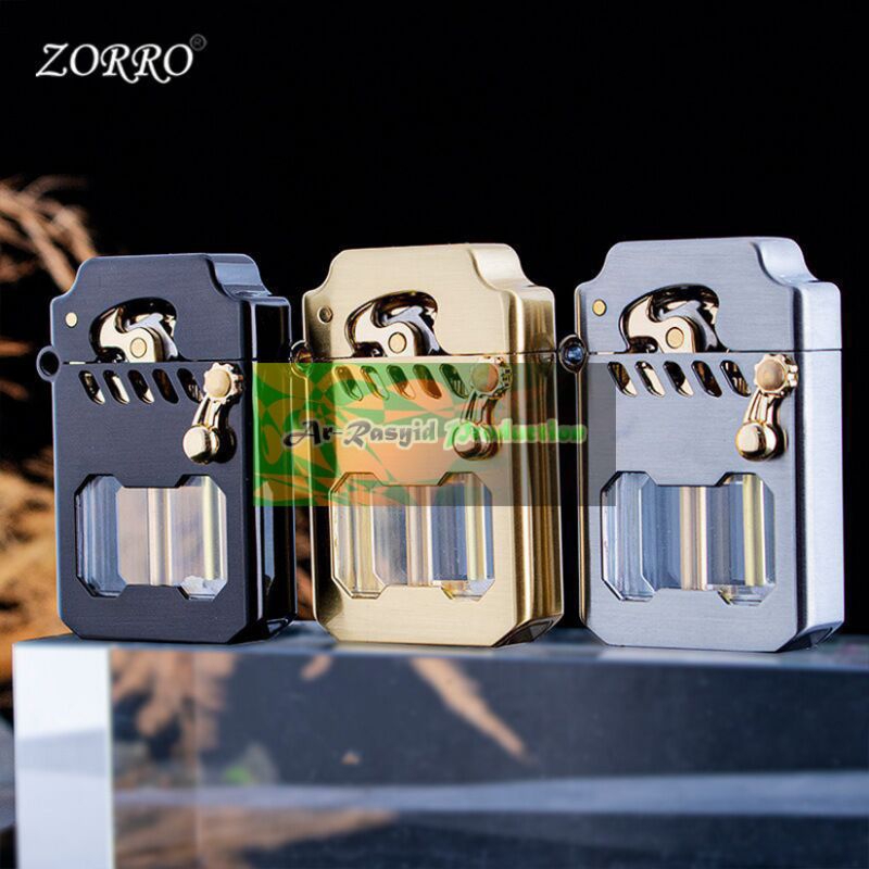 Korek Api Minyak Cyber Mecha Transparent Oil Zorro Lighter Z-786