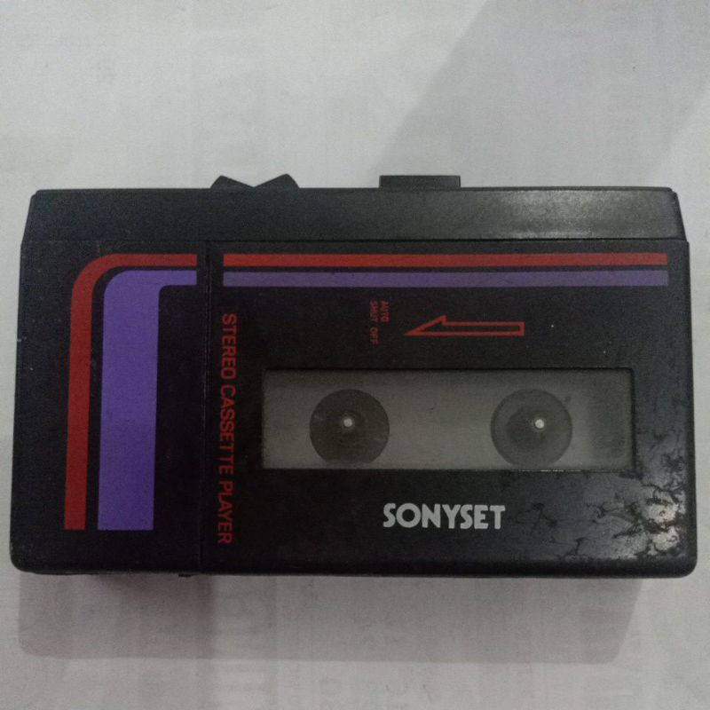 Sonyset Stereo Cassette Player (buat pajangan old walkman)