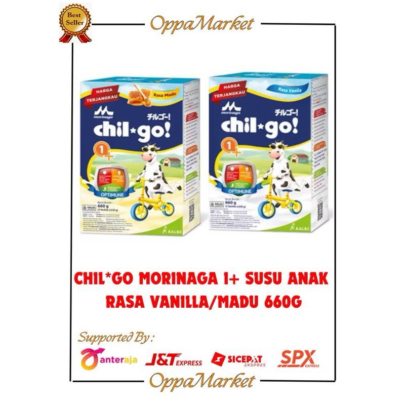 

CHIL*GO MORINAGA 1+ SUSU ANAK RASA VANILLA/MADU 660G