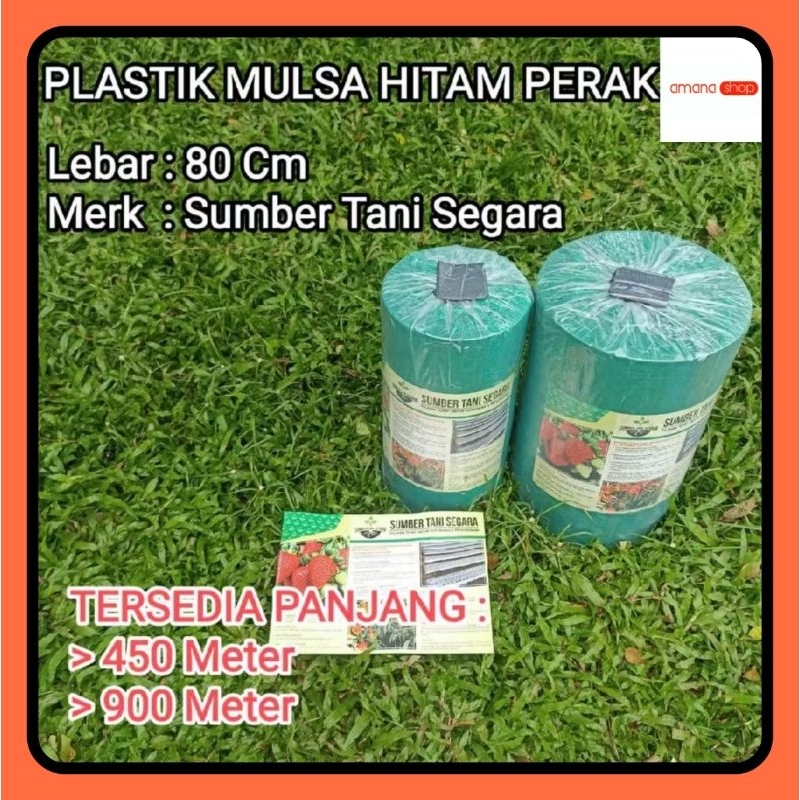 Plastik Mulsa Hitam Perak Lebar 80 Cm