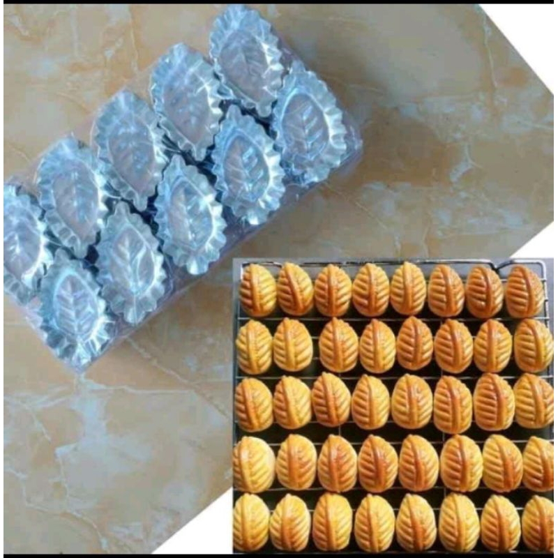 40pcs cetakan kue nastar daun/nastar bunga/cetakan kue kering