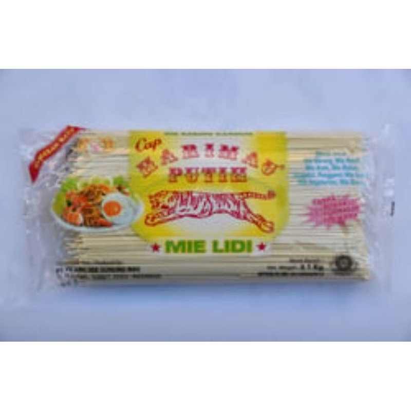 

MIE LIDI MEDAN/MIE GOMAK GL CAP HARIMAU PUTIH 1kg-Mie Lidi Putih