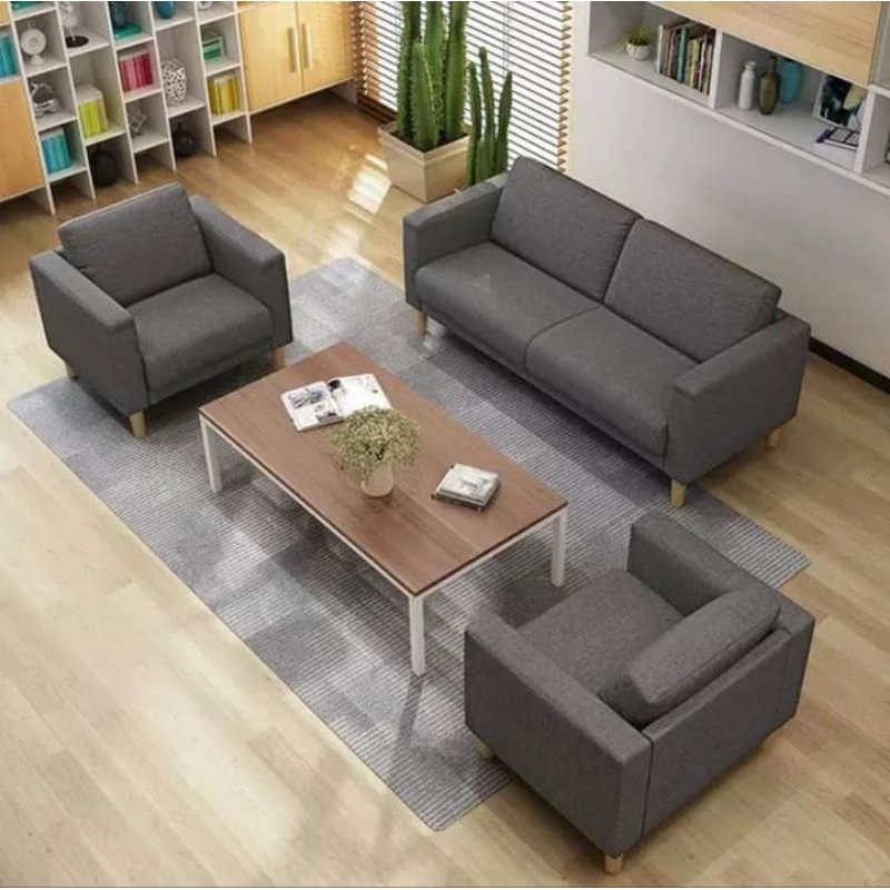 sofa kantor / sofa ruang tamu minimalis / sofa 211 dudukan / sofa modern