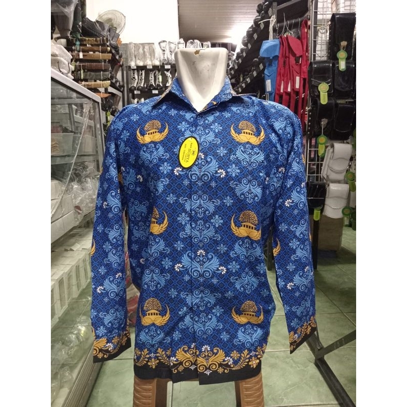 Seragam Batik Korpri Tanpa Puring Laki-Laki & Perempuan