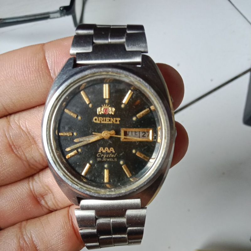 Jam tangan vintage Orient AAA Crystal Automatic Original