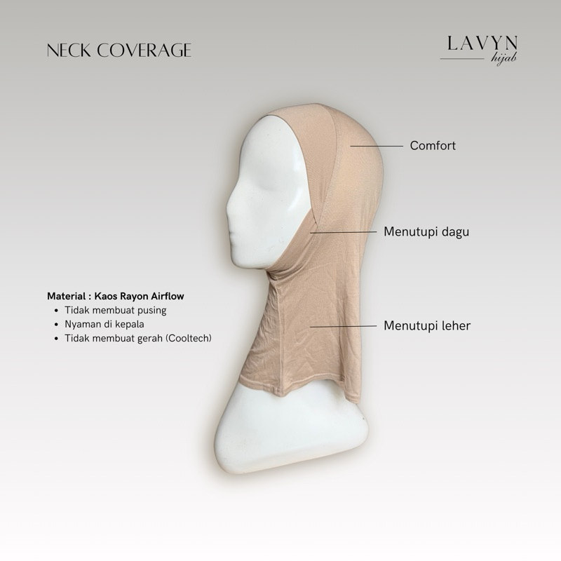 Lavyn Hijab - Neck Coverage/Ciput Ninja Leher