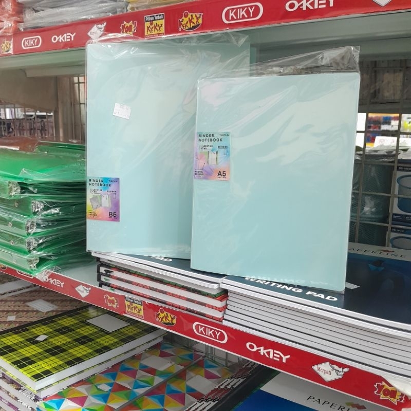 

BINDER NOTE BOOK TOPLA / A5 & B5 / PASTEL COLOUR / BNT-910 & BNT-909