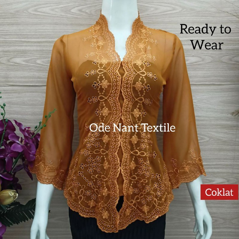 READY TO WEAR KEBAYA JADI BALI CREPE MINIBUN / KEBAYA JADI BALI CREPE WANITA JUMBO XXL / KEBAYA JADI