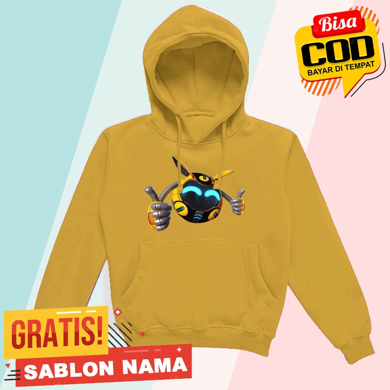 Jaket Hoodie Anak Ochobot Boboiboy Galaxy Gentar / Jaket Sweater Hoodie Anak Laki Laki & Perempuan C