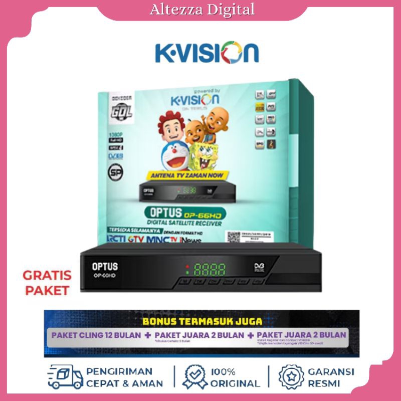 Receiver Parabola OPTUS 66 Hd Star Gardiner Ottimo include voucher 50rb by KVision Kvision