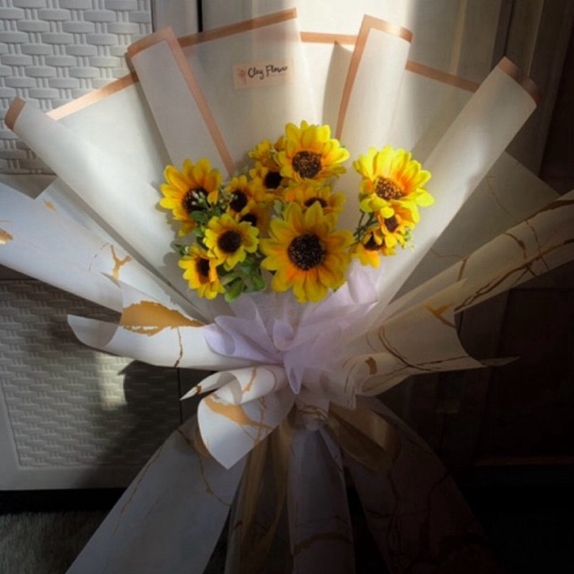 BUKET BUNGA MATAHARI|BUKET WISUDA|BUKET BUNGA PALSU|BUKET HADIAH
