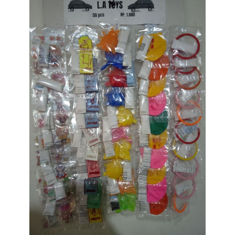mainan berhadiah uang langsung jika beruntug isi 50 pcs