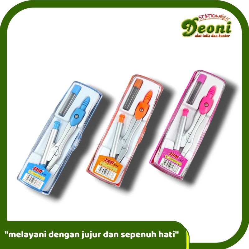 

ZRM Jangka Set 651 Pink Biru Orange