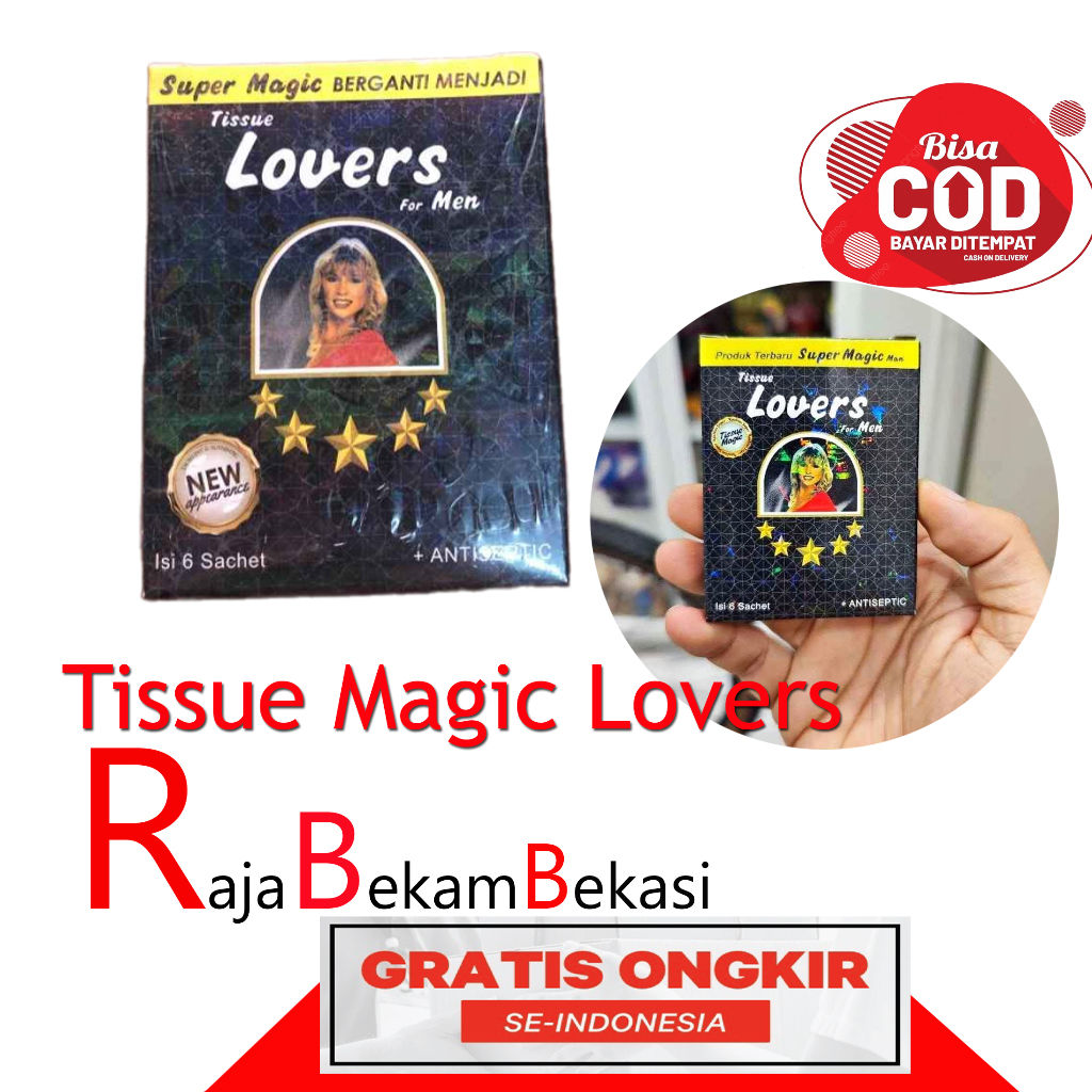 Tissue LOVERS MAGIC Super Tissue / Tissue MAGIC LOVERS isi 6 pcs