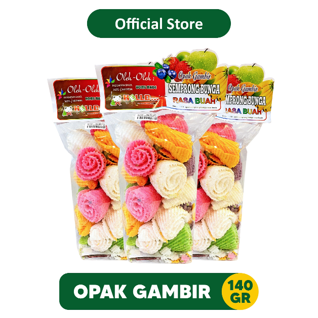 

Opak Gambir Semprong Rasa Buah 140gr | Oleh Oleh Khas Batu Malang - 011025