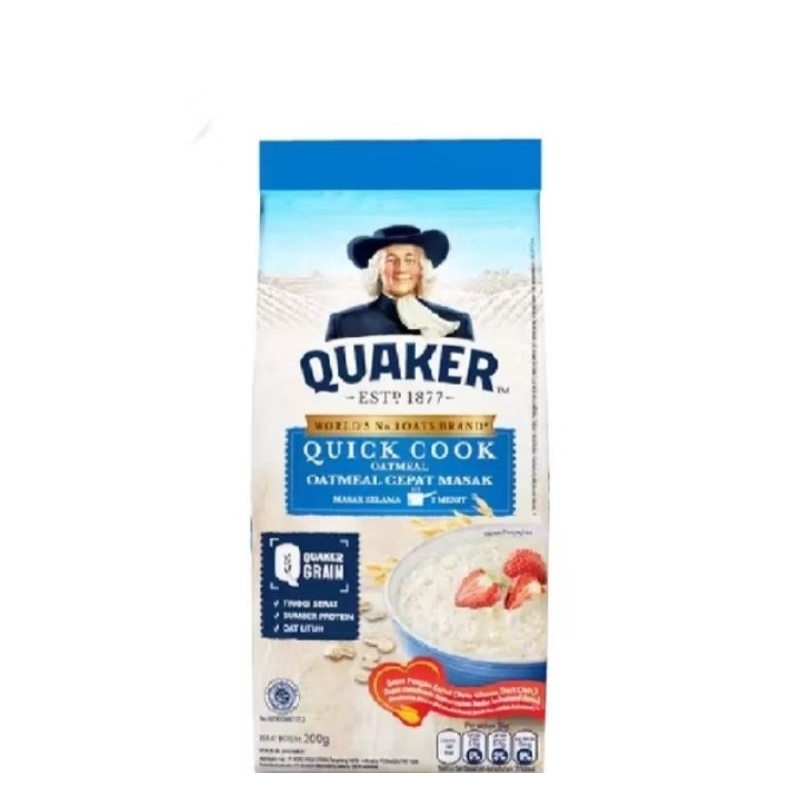 

Quaker Quick cooking oatmeal 200 gram