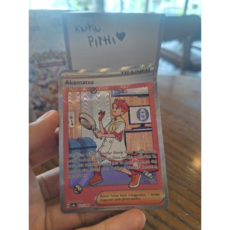 Akamatsu SAR 227/187 Kartu Pokemon Trainer Akamatsu SAR 227/187