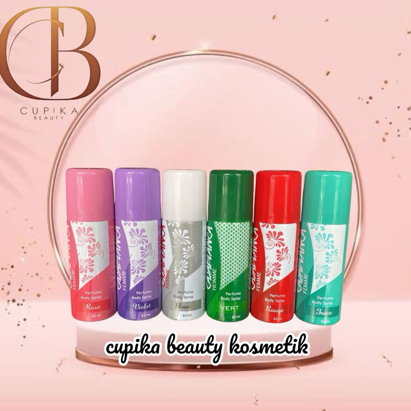 cc,x - CASABLANCA BODY SPRAY PARFUME 65 ML KEMASAN KALENG - PARFUM SPRAY