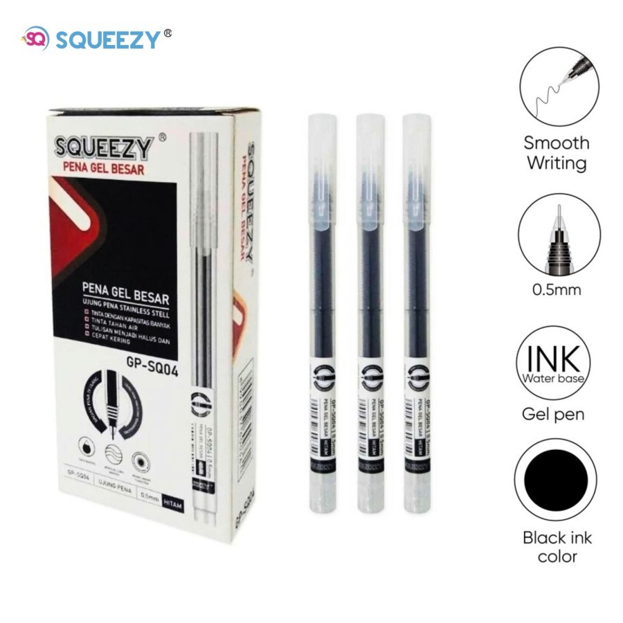 

1 LSN / 12 Pcs Gel Pen Squeezy GP-SQ04