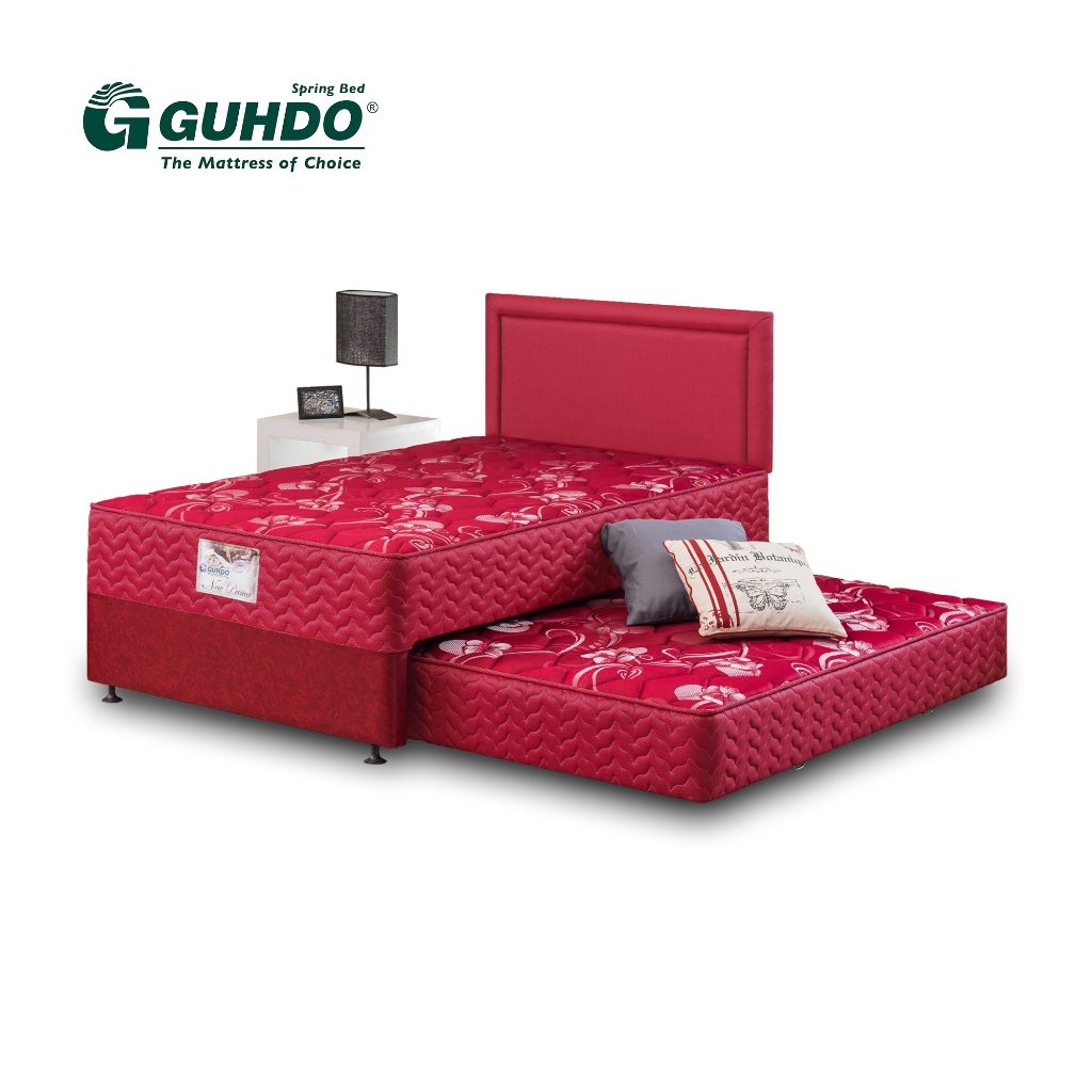 SPRING BED GUDHO  2 in 1  NEW PRIMA  /  SLIDING BED /TEMPAT TIDUR  ANAK DAN DEWASA  / FULL BED SET /