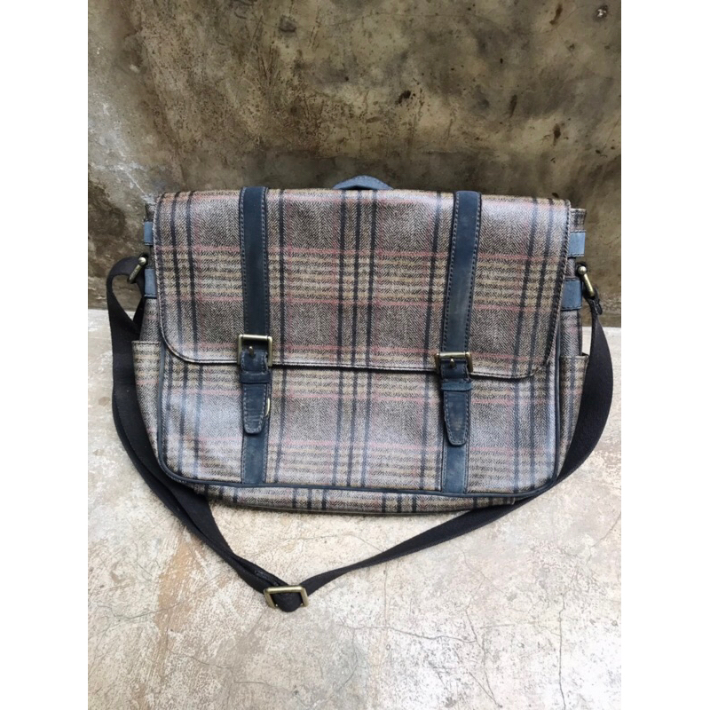 tas laptop fossil second bekas vintage