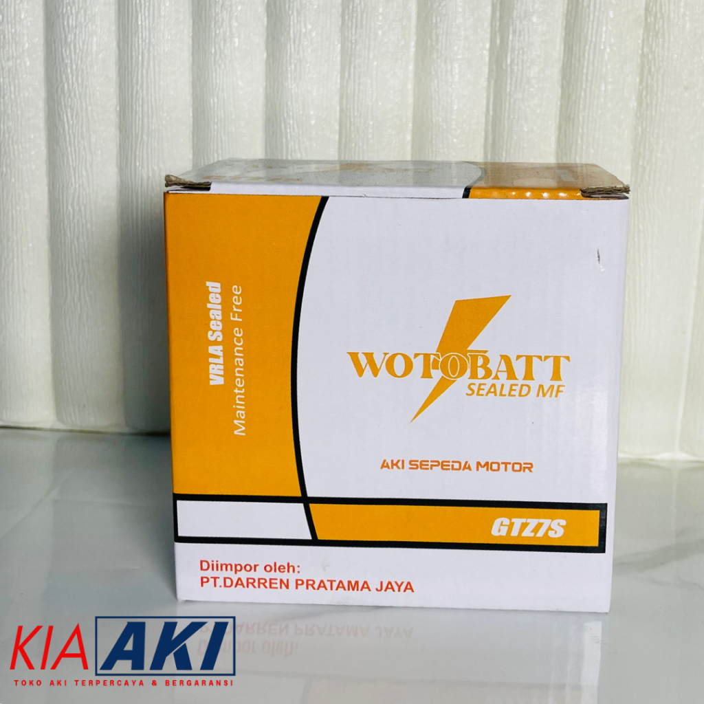 Aki WOTO BATT | Aki Motor | Aki Motor Metik | Aki Motor Vario | GTZ7S | Aki motor termurah | AKI JOG