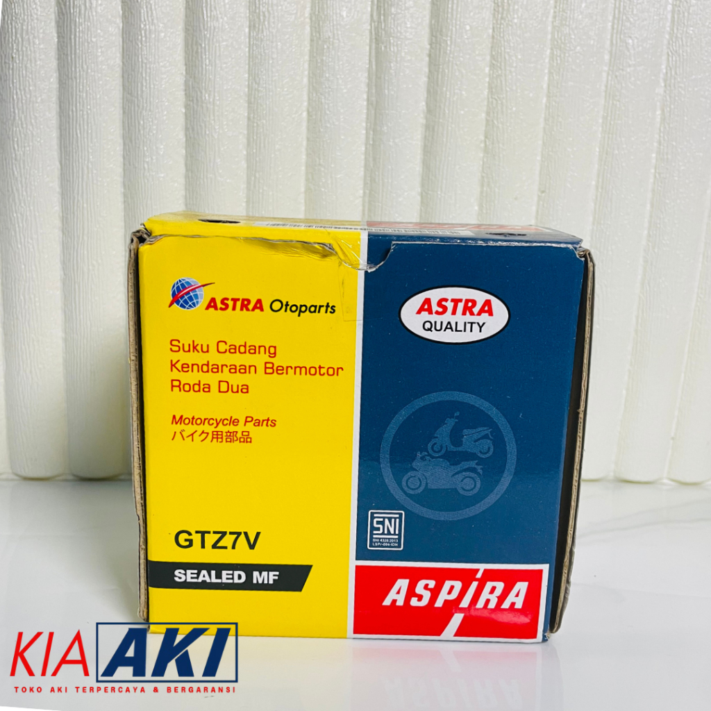 Aki ASPIRA  | Aki Motor | Aki Motor Metik | Aki Motor Vario | GTZ7V | Aki motor termurah | AKI JOGJA