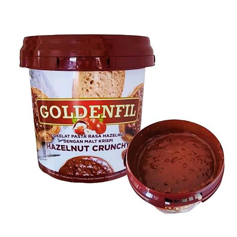 

Goldenfil Hazelnut Crunchy (coklat kacang) 1kg