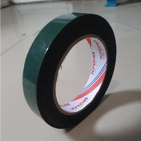 

Double Tape Pe Foam Hijau 1" 22MMx5M / Double Tape Hijau 1