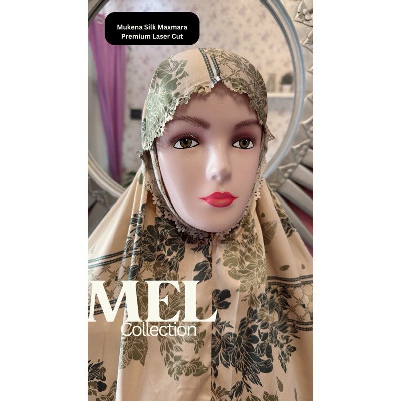 Mukena Premium Maxmara Silk Lasercut