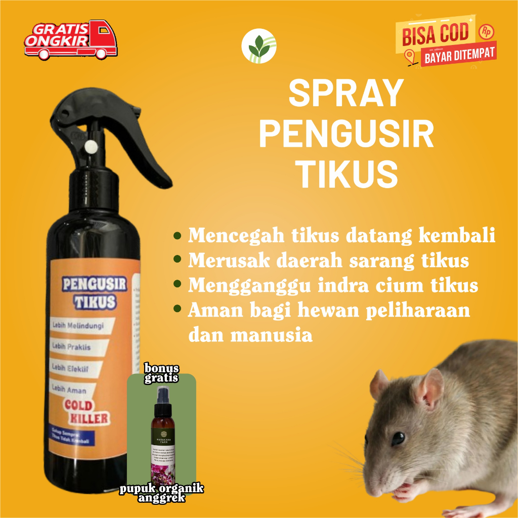 Bisa COD Semprotan Spray Anti Tikus Cairan Semprot Anti Tikus Pengerat Tikus Mati Ampun