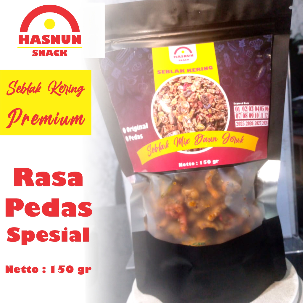 

Seblak Kering Premium Rasa Pedas Kemasan 150 gram