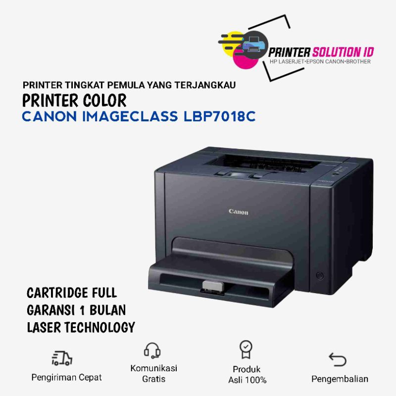 Printer Canon ImageCLASS LBP7018c Full Toner siap pakai