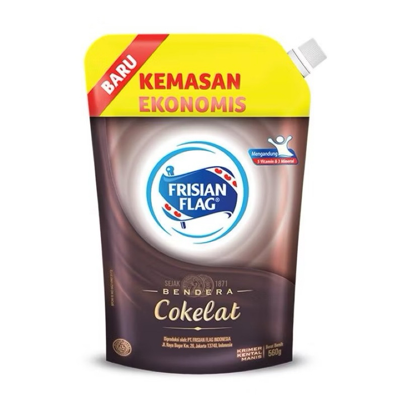

Frisian Flag Kental Manis Cokelat Pouch 545 gr