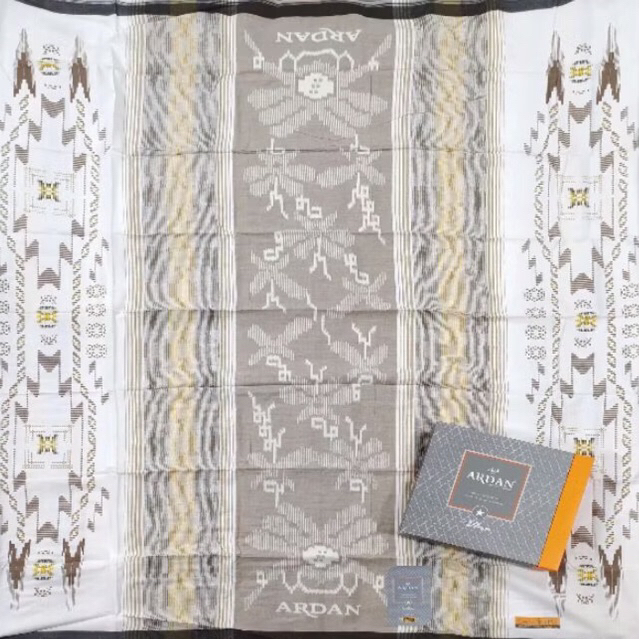 Sarung Ardan Gold Star Songket Timbul STK PUTIH TERMURAH  100% ORIGINAL